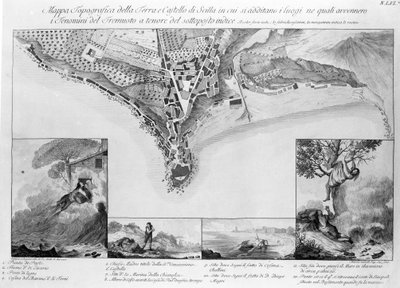 Maanjäristys, joka tapahtui Scillassa (Italia) vuonna 1783. tekijältä Unknown artist