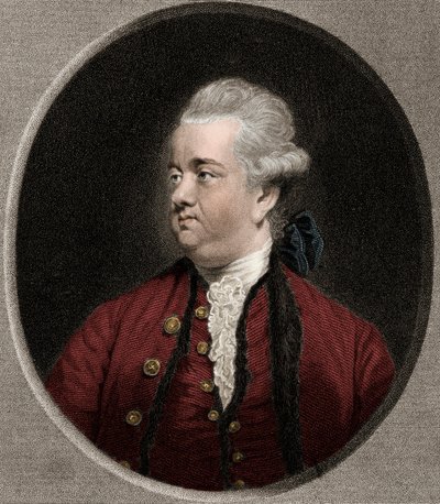 Edward Gibbon 1737-1794 - kaiverrus - 1800-luku tekijältä Unknown artist