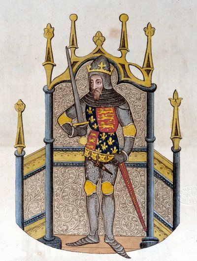Edward III (1312-1377), Englannin kuningas Kaiverrus 1800-luvun alusta tekijältä Unknown artist