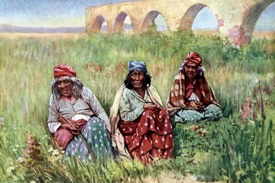 Iäkkäät intiaaninaiset, Kalifornia tekijältä Unknown artist