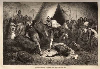 Keisari (tai negus) Theodoros II (syntynyt noin 1818-1868, nimeltään Kassa Hailu ennen kruunaustaan ​​Etiopian valtakunnassa), uhkasi asellaan herra Tewodros II:ta. Stern, englantilainen lähetyssaarnaaja, joka säteili negusin elämäkertaa, josta Theodoros t tekijältä Unknown artist
