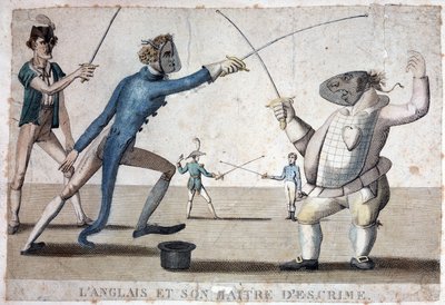 Englanti ja sen miekkailumestari - 1800-luku tekijältä Unknown artist
