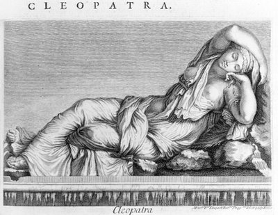 Kleopatraa kuvaava kaiverrus (-69 - -30). sd. 1800-luvulla. tekijältä Unknown artist