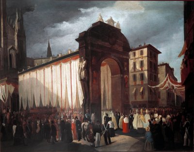 Milanon uuden arkkipiispan tulo 5. joulukuuta 1847 (maalaus tekijältä Unknown artist