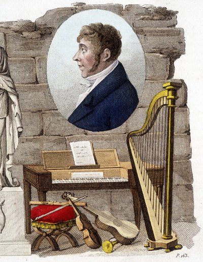 Etienne Mehul, ranskalainen säveltäjä ja urkuri (1763-1817). tekijältä Unknown artist