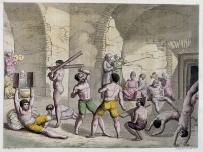 Eur Kaneh tai erilaisten kehon harjoitusten koti, Persia. tekijältä Unknown artist