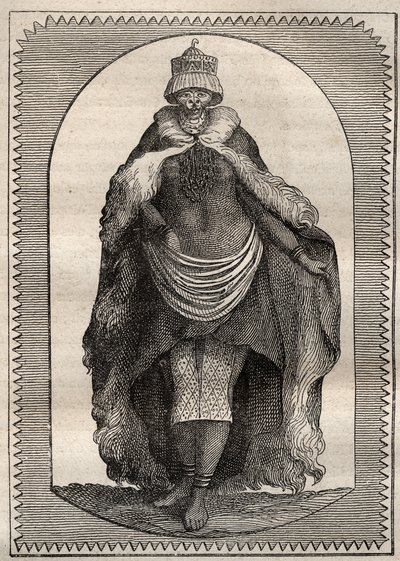 Anders Sparrmanin (1748-1820) tutkimusmatka Etelä-Afrikan maiden sisäpihalle (1775): hottentootti (nainen Khoikhoi) - kuva otettu teoksesta "" 1700-luvun suuret merenkulkijat"" tekijältä Unknown artist