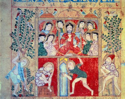 Suosikki Guerison. Miniatyyri käsikirjoituksesta "" Book of the Theriac. Kitab al-Diryaq” (folio 27), kirjoittanut Claude Galien tekijältä Unknown artist
