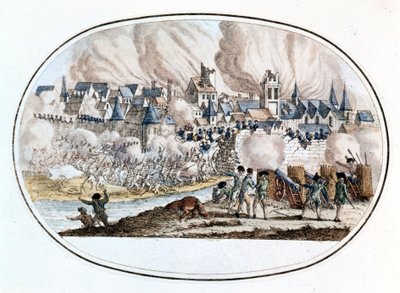 Federalistinen kapina. Toulonin valtaaminen englantilaisilta vuonna 1794, jolloin nuori Bonaparte erottui. tekijältä Unknown artist