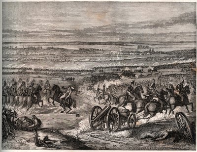 Ensimmäinen liittouma: La Favoriten taistelu (Italia), tammikuu 1797, Napoleonin ranskalaisten joukkojen ja Itävallan armeijan välillä ensimmäisen Italian kampanjan aikana (1796-1797) - La Favoriten taistelu, Italia, 25. Nivose, vuosi 5 (tammikuu) 1797). K tekijältä Unknown artist