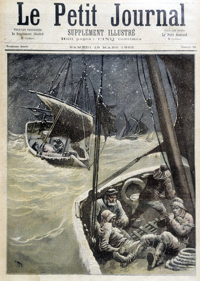 Fishermen of Newfoundland - julkaisussa "" The Petity Journal"" 19.3.1892 tekijältä Unknown artist