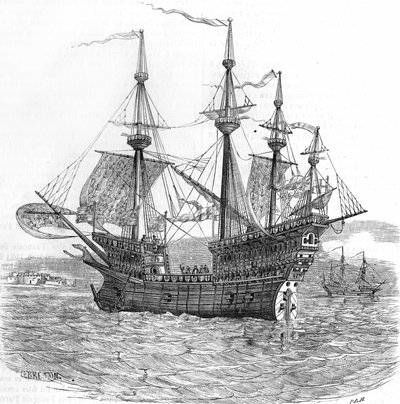 Henri VIII:n laivasto tekijältä Unknown artist