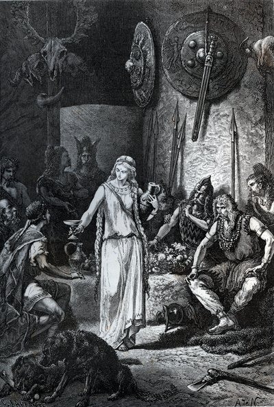 Fondation de Marseille, 600 eKr.: Kreikkalaisten merimiesten saapumispäivänä Namsin päällikkö järjestää aterian, jonka aikana hänen tyttärensä Gyptis (tai Petta) valitsee vaimonsa pitämällä hänelle kuppia. Kreikkalaiset kutsuttiin mukaan juhlaan ja tekijältä Unknown artist
