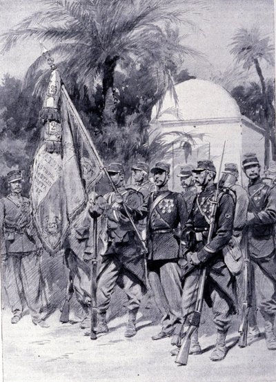 Vieraslegioonan sotilaat univormuissa. 1878. tekijältä Unknown artist
