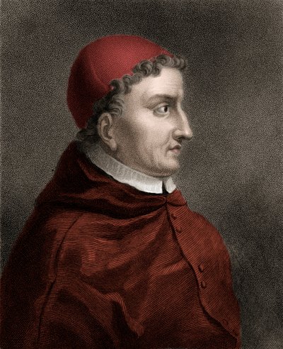Francisco Jimenez de Cisneros (Gonzalo Jimenez de Cisneros) (1436-1517) kardinaali, uskonnollinen uudistaja ja espanjalainen valtiomies - Kaiverrus 1800-luvulta tekijältä Unknown artist