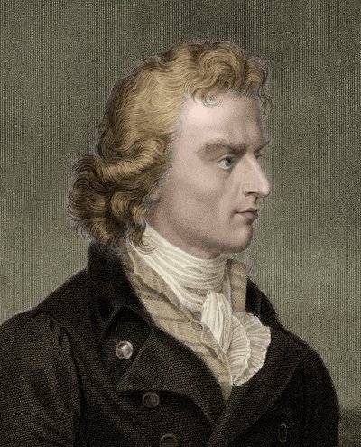 Friedrich Von Schiller 1759-1805 - kaiverrus - 1800-luku tekijältä Unknown artist