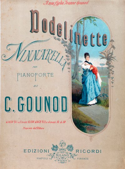 Charles Gounodin tyttärelleen luoma kehtolaulu Dodelinette tekijältä Unknown artist