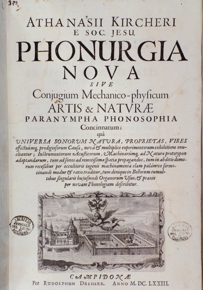 Phonurgia novan etulevy (1673) tekijältä Unknown artist
