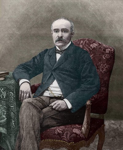 Georges Clemenceau (1841-1929), ranskalainen poliitikko vuonna 1885. tekijältä Unknown artist
