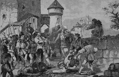 Saksan talonpoikaissota (1524-1526): Maichaun linnan rynnäkön jälkeen tekijältä Unknown artist