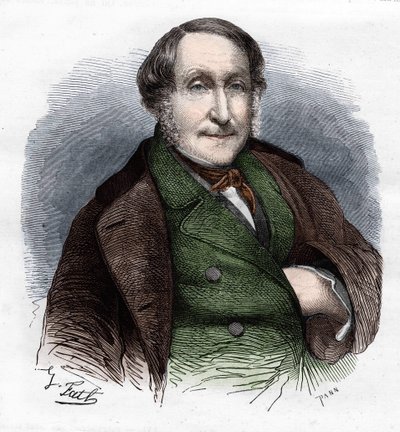 Gioacchino Rossini (1792-1868), italialainen säveltäjä tekijältä Unknown artist