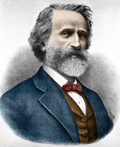 Giuseppe Verdi (1813-1901), italialainen säveltäjä. tekijältä Unknown artist