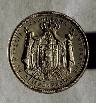 Italian valtakunnan kultainen sinetti Napoleon I:n aikoina tekijältä Unknown artist