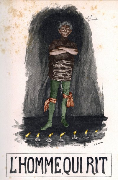 Gwynplaine, kansi. "" Miehestä, joka nauraa" tekijältä Unknown artist