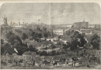 Hampuri - Saksa - Puutarhanäyttely 1869 - Hampuri - Kansainvälisen puutarhanäyttelyn puisto tekijältä Unknown artist