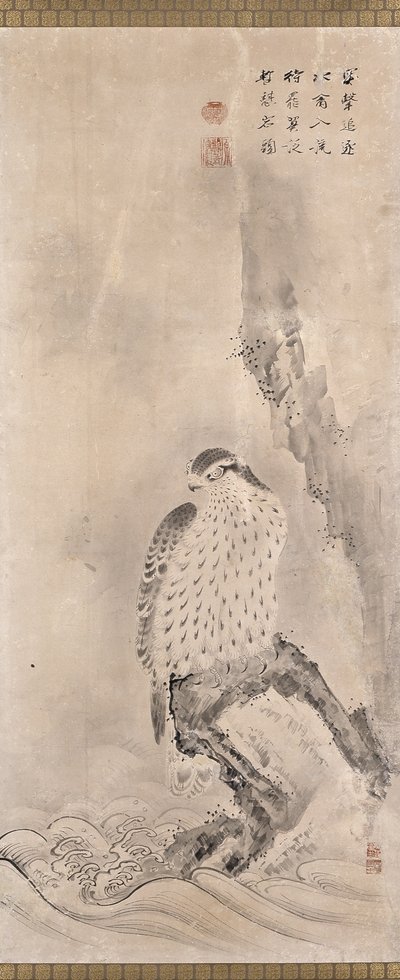 Hawks and Prey (muste paperille) tekijältä Unknown artist