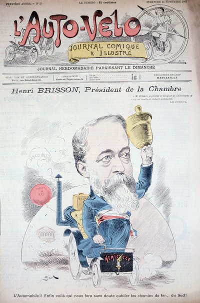 Henri Brisson en automobile (jaoston puheenjohtaja) - julkaisussa “” l