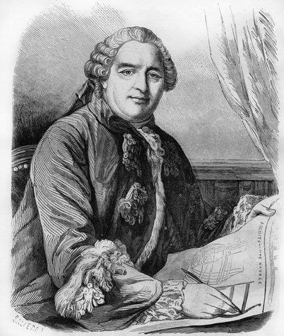 Henri Louis Duhamel du Monceau (1700-1782), ranskalainen fysiologi ja agronomi. tekijältä Unknown artist