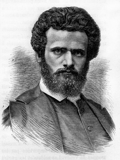 Henri Regnault (1843-1871), ranskalainen taidemaalari. Kaiverrus 1800-luvun lopusta H. Martinin teokseen "Histoire de France". tekijältä Unknown artist
