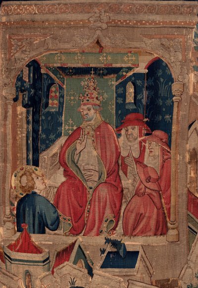 Saint Piatin ja Saint Eleuthèren historia, kohtaus 9 Saint-Éleuthère vahvistetaan Tournain piispaksi (Au boin saint l