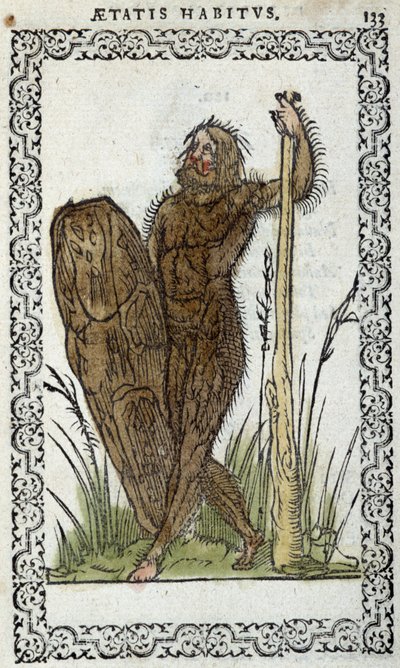 Homme sauvage - Jean Sluperiuksen "" Habits et effigies" -kirjassa tekijältä Unknown artist