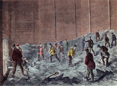 Jään valmistus Chelseassa: keräys ja varastointi. tekijältä Unknown artist