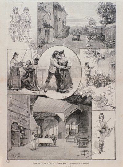 Kuvitukset Pietro Mascagnin oopperaan L
