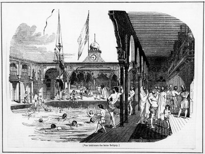 Sisäkuva Deligny Bathsista - Carnavalet, s.d tekijältä Unknown artist