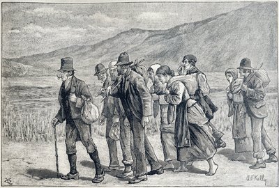 Irlanti: kausityöntekijät sadonkorjuuta varten tekijältä Unknown artist