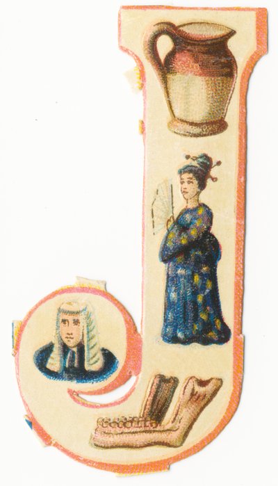 J: purkki, japanilainen, leuka, tuomari (väri litho) tekijältä Unknown artist
