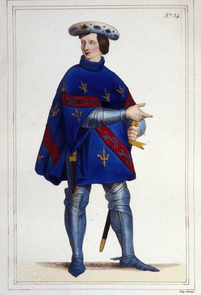 Jacques de Bourbon, La Marchen kreivi, Ranskan konstaapeli vuonna 1354 (? -1361). tekijältä Unknown artist