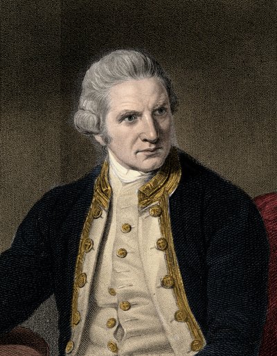 James Cook 1728-1779 - kaiverrus - 1800-luku tekijältä Unknown artist