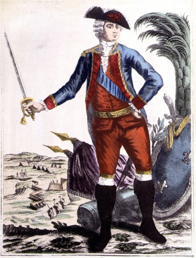 Jean-Baptiste Donatien de Vimeur, Rochambeaun kreivi (1725 - 1807), kuninkaan armeijoiden kenraaliluutnantti, Ranskan armeijan komentaja Amerikassa tekijältä Unknown artist