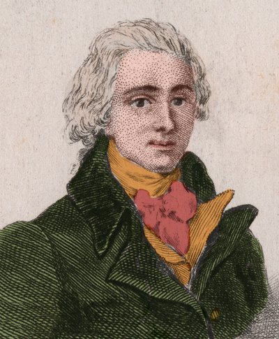 Jean-Pierre-Claris (Jean Pierre Claris) de Florian (1755-1794), näytelmäkirjailija, kirjailija, runoilija, ranskalainen fabulisti (1755-1794). Kaiverrus vuodelta 1876. tekijältä Unknown artist