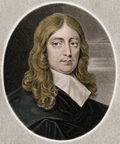 John Milton 1608-1674 - kaiverrus - 1800-luku tekijältä Unknown artist
