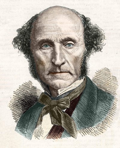 John Stuart Mill (1806 - 1873), brittiläinen filosofi ja taloustieteilijä. tekijältä Unknown artist