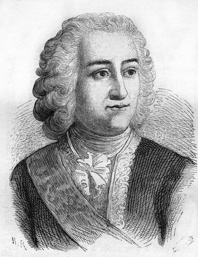 Joseph François Dupleix (1697-1763), ranskalainen siirtomaahallinnon hallinto tekijältä Unknown artist