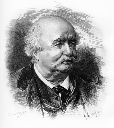 Jules Sandeau (1811-1883), ranskalainen kirjailija, kirjailija ja näytelmäkirjailija. tekijältä Unknown artist