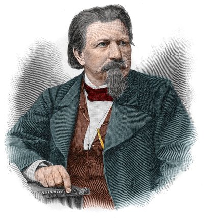 Karl Ferdinand Gutzkow (1811-1878), saksalainen kirjailija, näytelmäkirjailija ja toimittaja. tekijältä Unknown artist