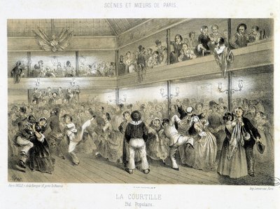 La Courtille: kansanjuhla - 1800-luku tekijältä Unknown artist